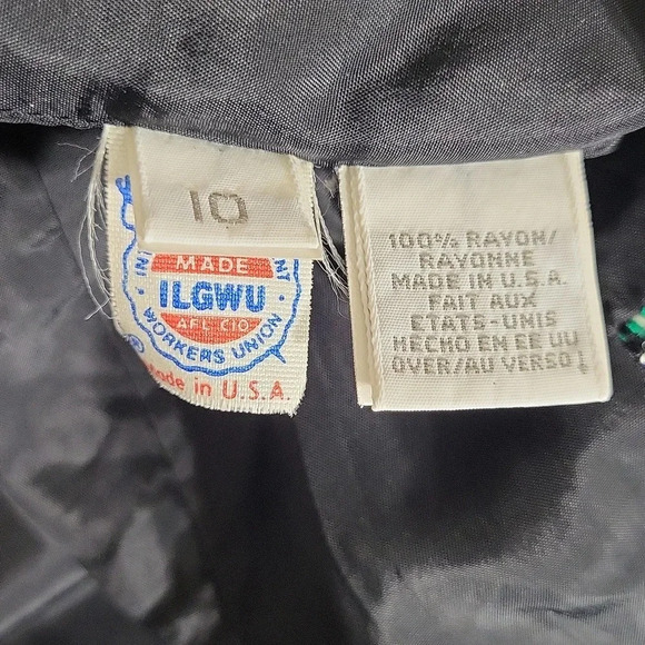 🛍Liz Claiborne Vintage Tweed Speckled Multicolored Lined Blazer Womens Size 10 - Picture 3 of 7